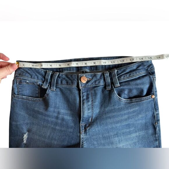 1822 Denim Distressed Blue Ankle Jeans Women’s Size 12 - Picture 4 of 12